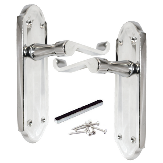 Poignée de porte Ashford à levier à défilement - Chrome
