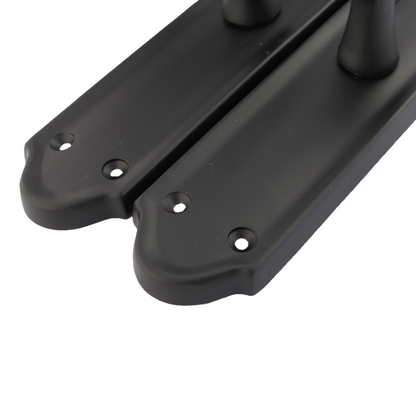 Loquet de poignée de porte Ashford à levier à défilement - Pack de loquets noir mat