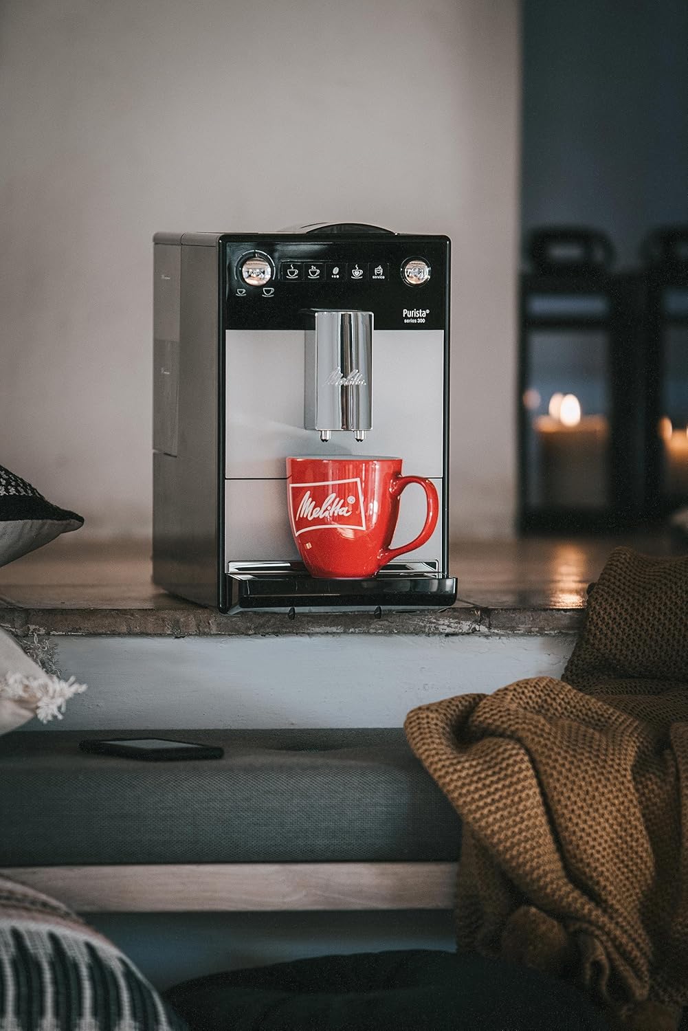 Melitta Purista F230-101 machine à café à grains 1L, silencieuse, expresso
