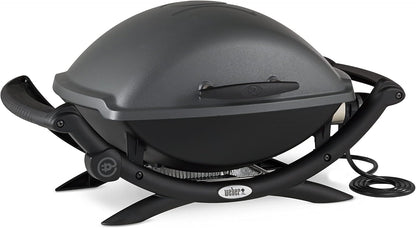 Weber Q2400 barbecue électrique gris foncé, support, 54x39cm, fonte