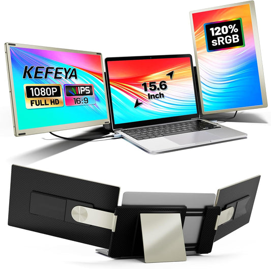 KEFEYA écran portable 15.6" FHD HDMI/USB-C, hub H5-T, Mac/Windows/Chrome