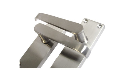 Poignées de porte victoriennes à levier droit - Satin 120 x 40 mm