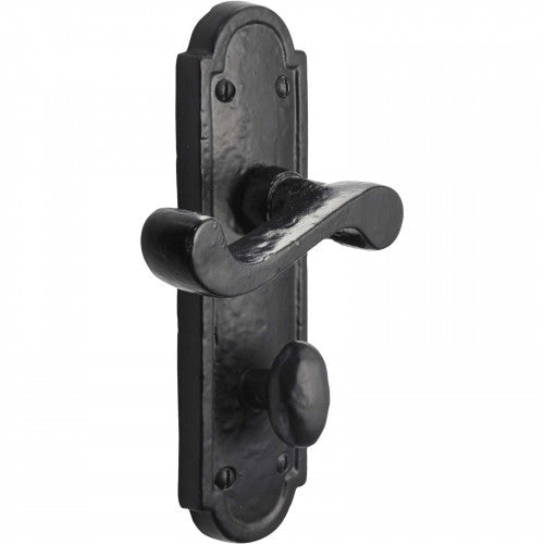 Poignées de porte en fer noir 172 x 48 mm, style cottage antique, style européen