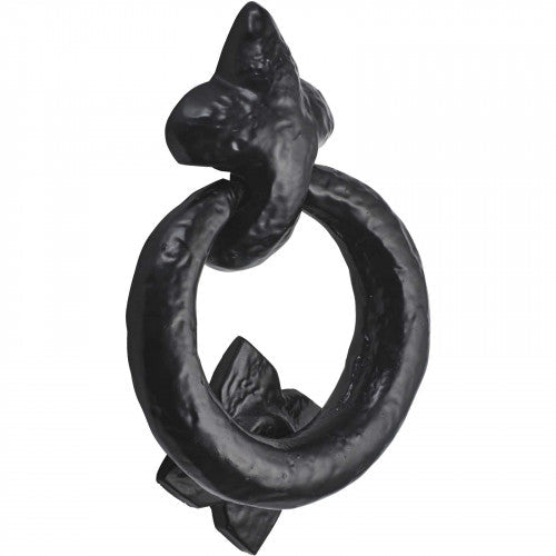 Heurtoir de porte en fonte noire de 95 mm, style ancien, traditionnel, pour porte de maison 