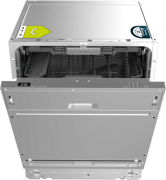 Cecotec lave-vaisselle intégré 60cm Bolero 6500, 15 couverts, 6 programmes, inverter