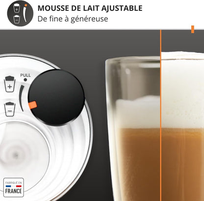 Krups Sensation Lait expresso grains, 6 boissons, carafe lait, EA912E10