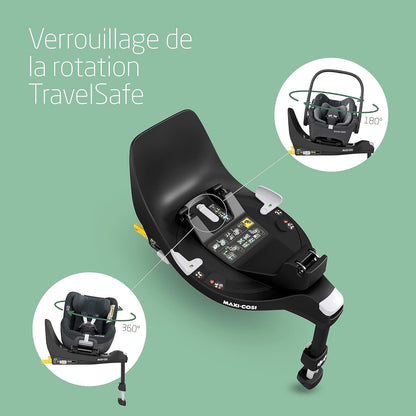 Maxi-Cosi Zelia S poussette 3-en-1 + base ISOFIX FamilyFix, 0–4 ans, gris