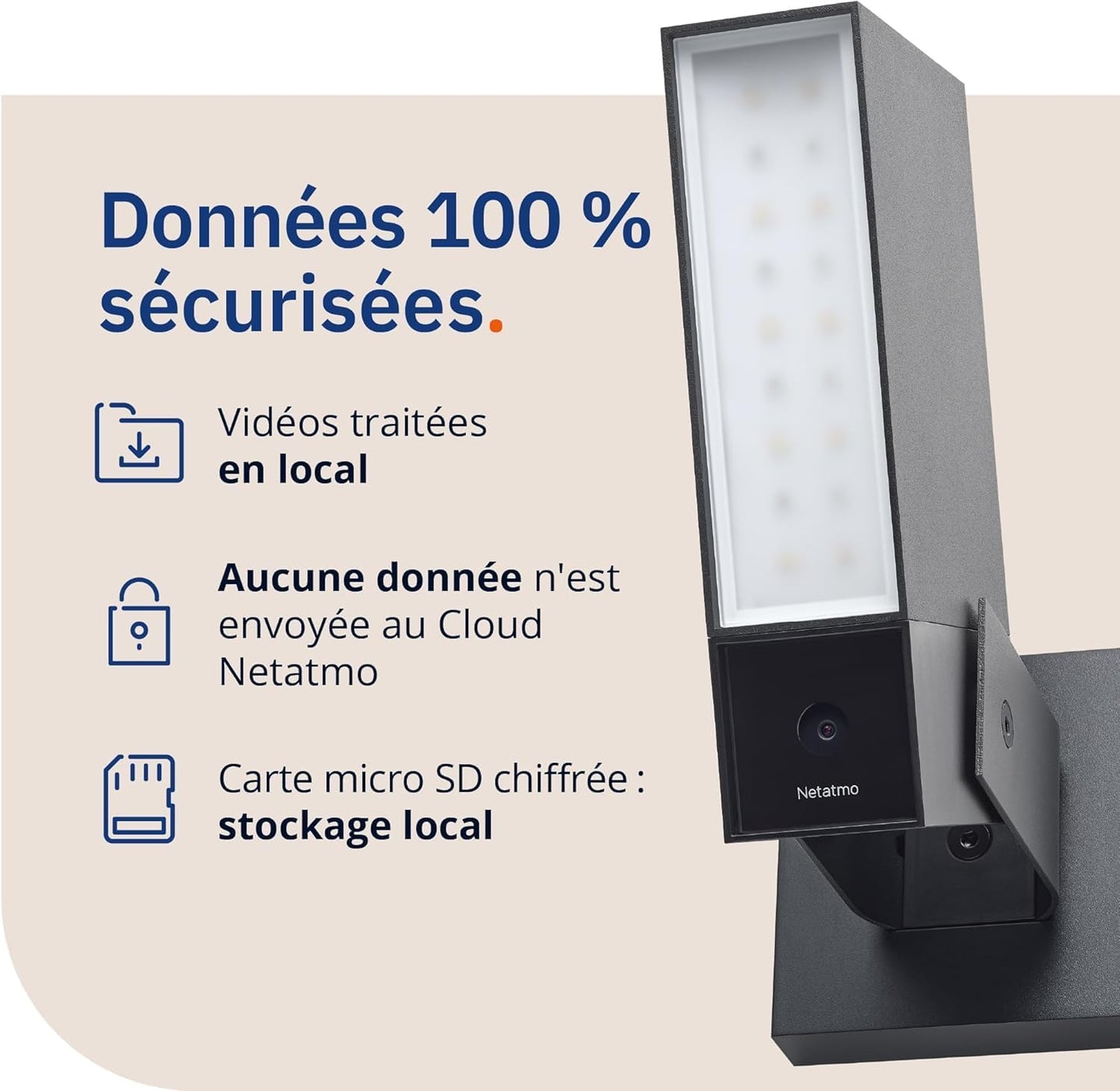 Netatmo pack 2 caméras extérieures, 1920p, WiFi, détection pers./animaux