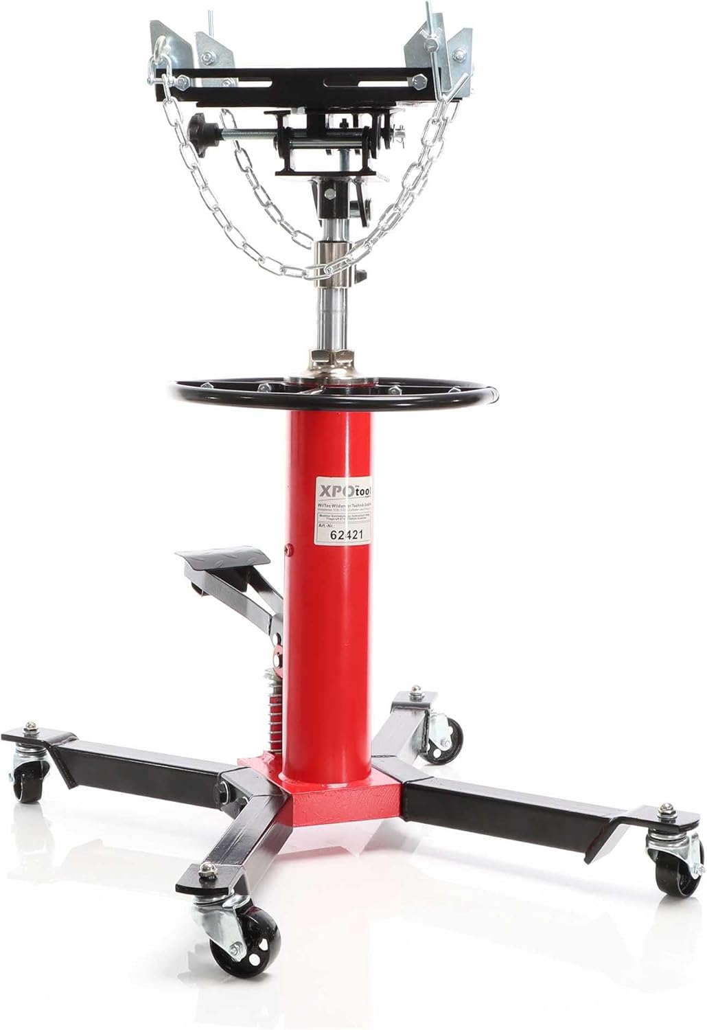 Wiltec vérin de fosse hydraulique 500kg, hauteur 870–1790mm