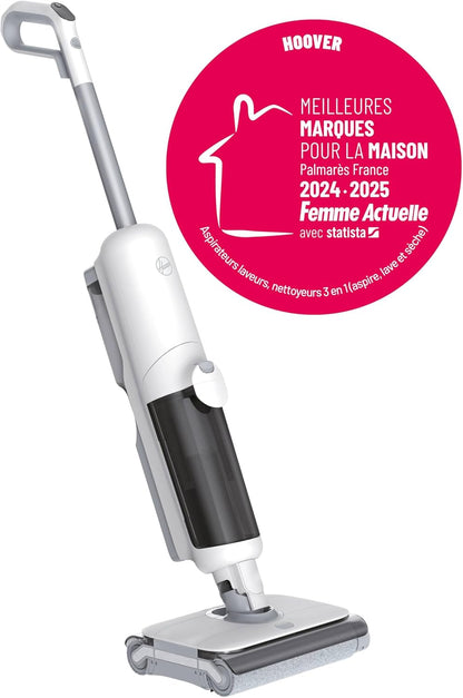 Hoover HW500 aspirateur sans fil laveur 230W, rouleaux, détection, auto-nettoyage