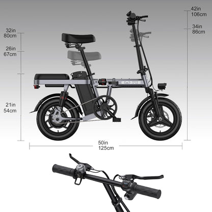 ENGWE draisienne électrique pliable 48V 10Ah, 14", 25km/h, 50km, T14