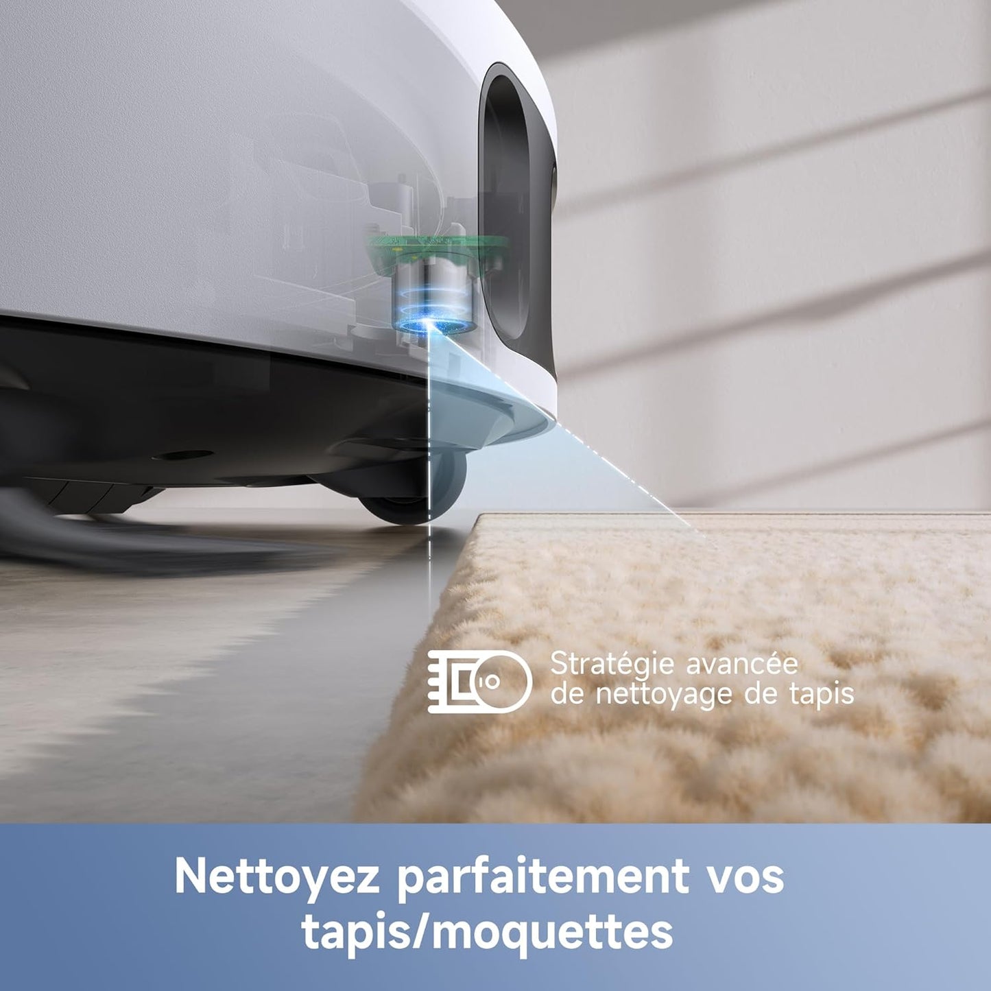 MOVA E30 Ultra robot laveur aspirateur, serpillières levables, 7000Pa, vidage auto