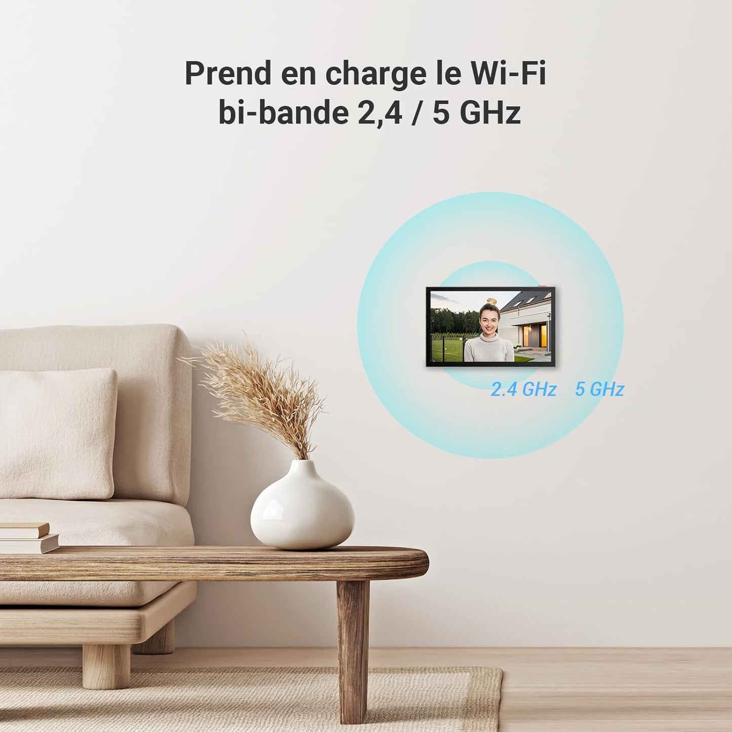 EZVIZ HP7 interphone vidéo 2K, écran tactile 7", RFID, WiFi dual-band, étanche