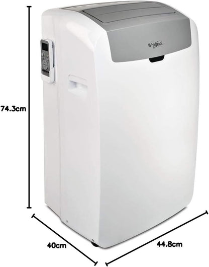 Whirlpool climatiseur mobile PACW212CO, 12000BTU, blanc