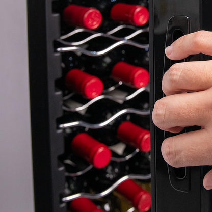 Cecotec cave à vin 34 bouteilles Bolero, 5–18°C, compresseur, LED, tactile