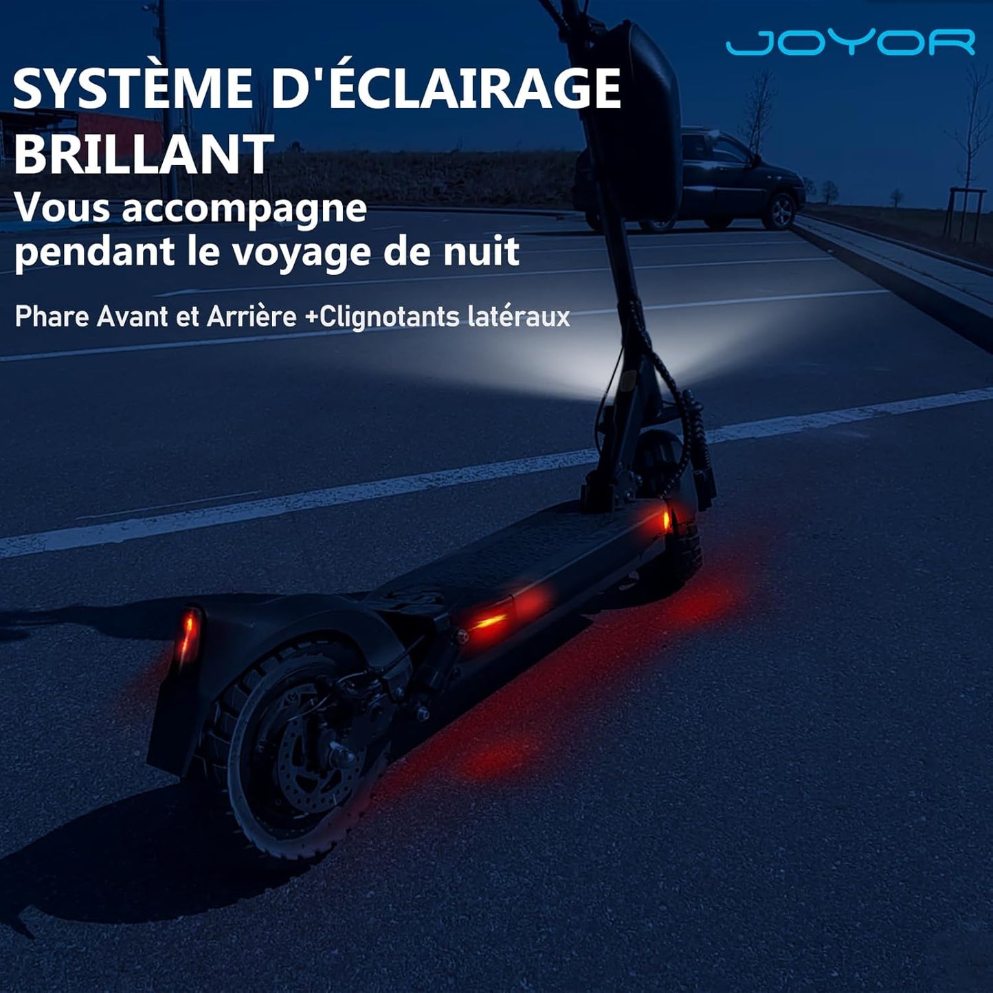 JOYOR Y6S trottinette électrique 48V 18Ah, 55–75km, clé de démarrage