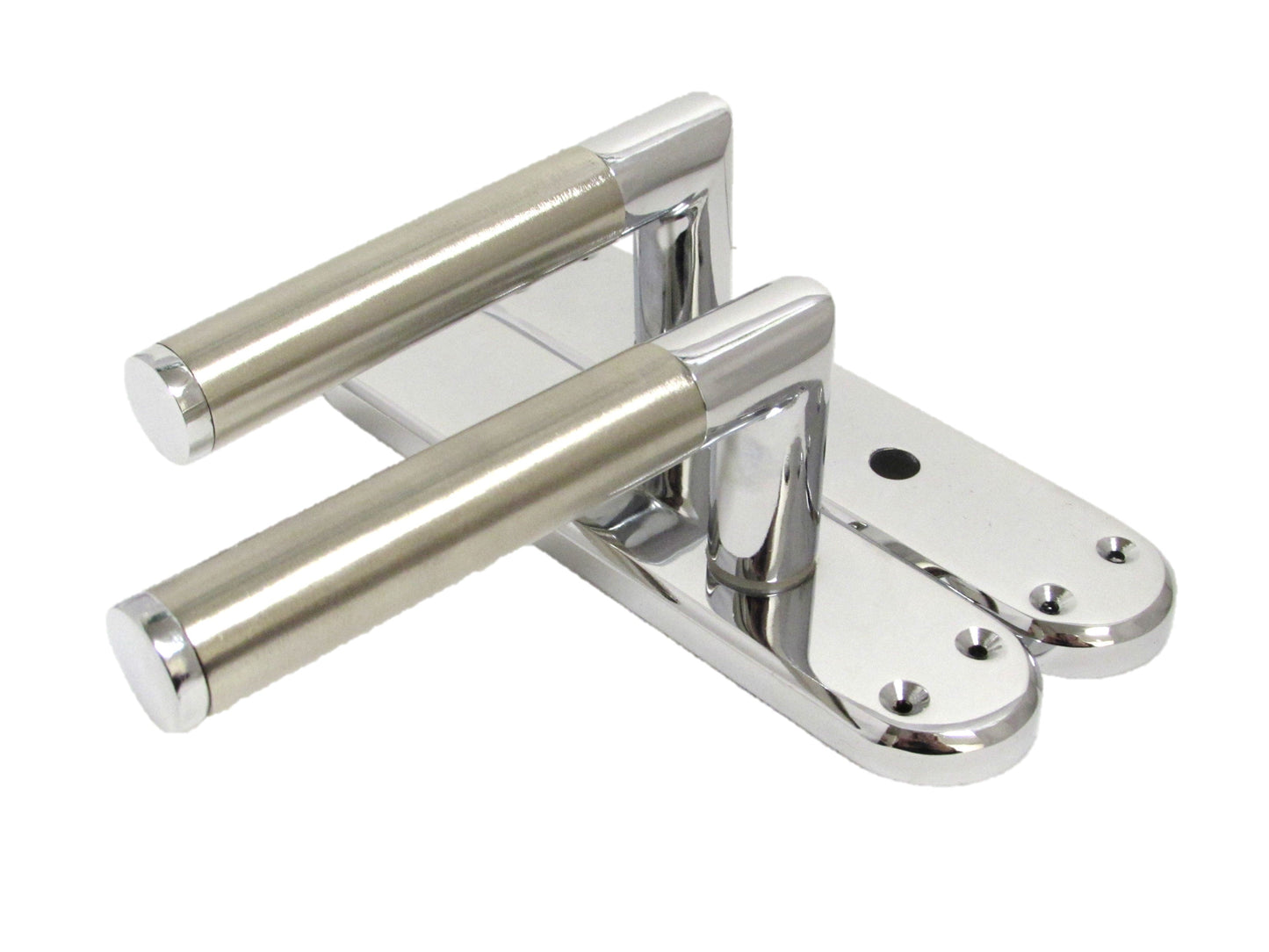 SALLE DE BAIN WC Poignée de porte Nickel satiné et Chrome Mitred Intérieur WC