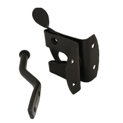 Loquet de portail automatique pour jardin et cour - Finition noire