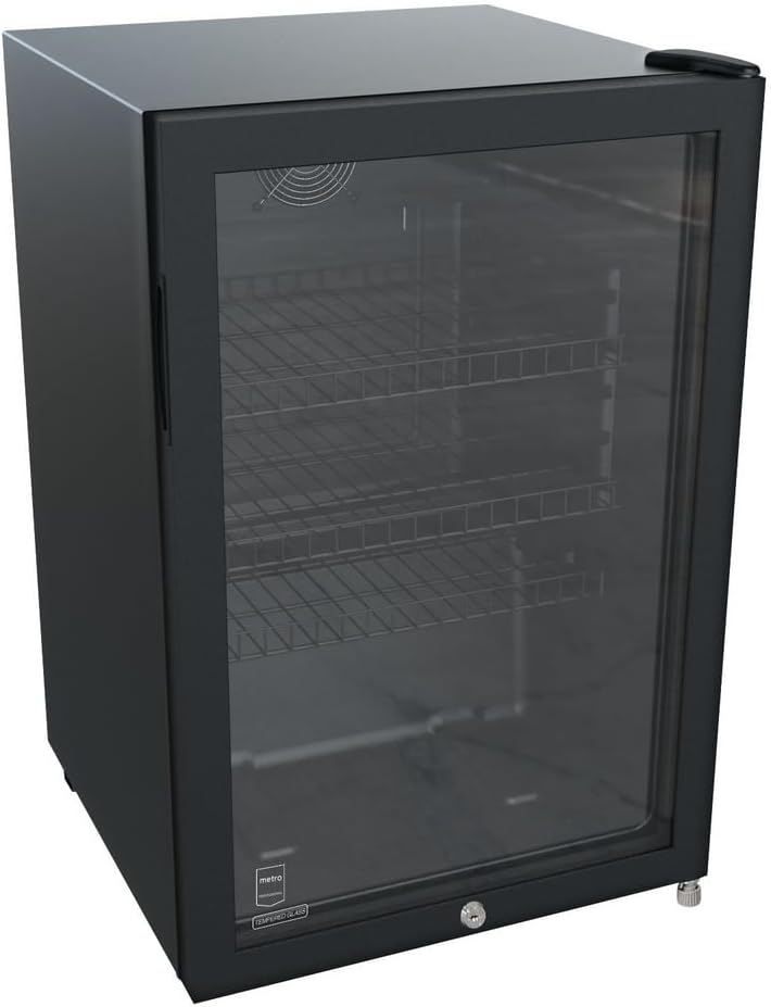 METRO réfrigérateur boissons GSC2125B 118L, métal/verre, avec serrure, noir