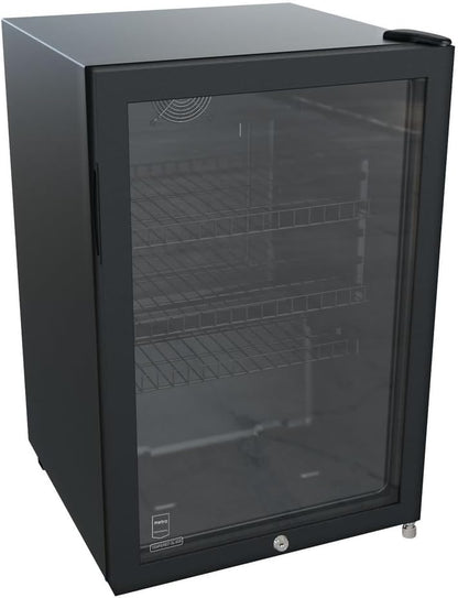 METRO réfrigérateur boissons GSC2125B 118L, métal/verre, avec serrure, noir