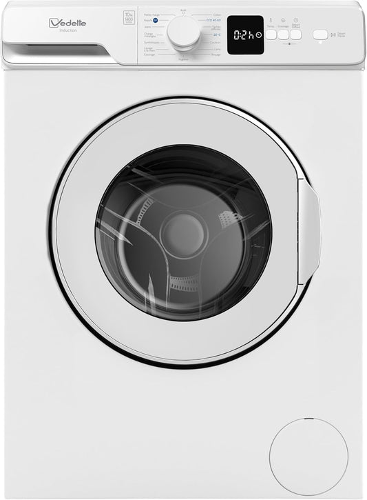 Vedette LFV204QW lave-linge frontal 10kg, 1400tr/min, blanc