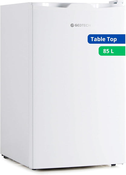 GEDTECH réfrigérateur table top 85L GTOP93WH blanc, compact