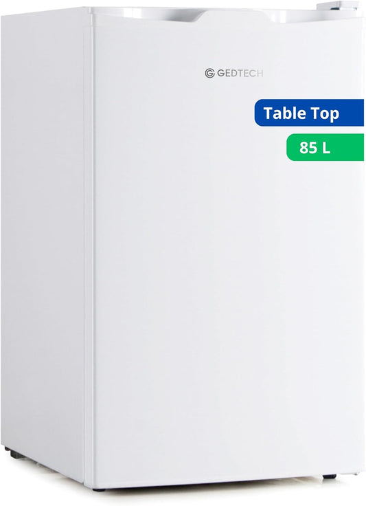 GEDTECH réfrigérateur table top 85L GTOP93WH blanc, compact