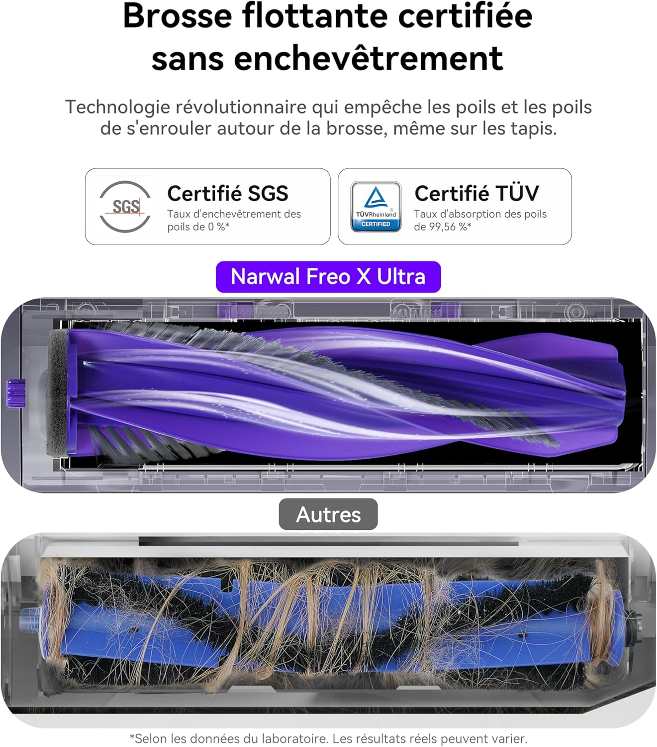 Narwal Freo X Ultra robot aspirateur laveur, 8200Pa, DirtSense&#8482;, station complète