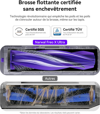 Narwal Freo X Ultra robot aspirateur laveur, 8200Pa, DirtSense&#8482;, station complète