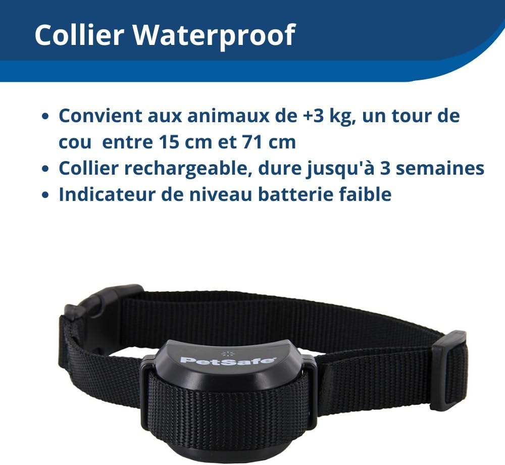 PetSafe clôture anti-fugue sans fil Stay & Play, 3000m², collier rechargeable