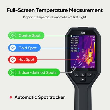 HIKMICRO B01 caméra thermique 320x240, 49k pixels, WiFi, écran 3.2", IR portable