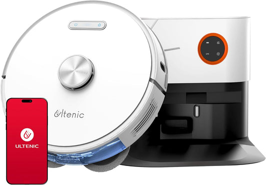 Ultenic T10 Pro robot aspirateur laveur, 4000Pa, lidar, auto-vidage, Alexa