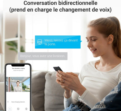 EZVIZ HP7 interphone vidéo 2K, écran tactile 7", RFID, WiFi dual-band, étanche