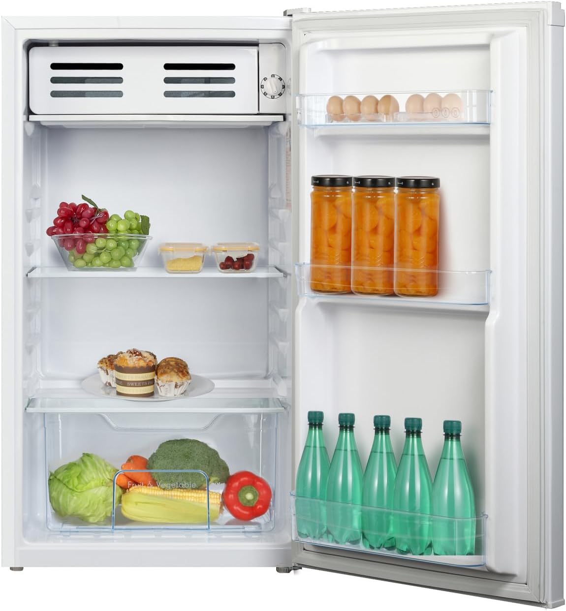 GEDTECH réfrigérateur table top 85L GTOP93WH blanc, compact