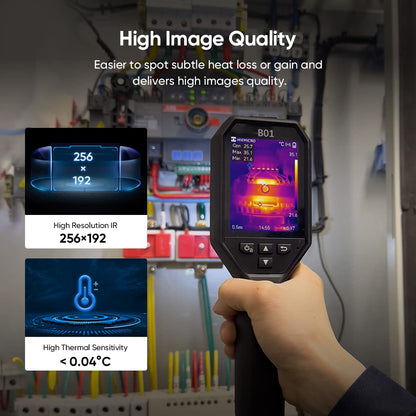 HIKMICRO B01 caméra thermique 320x240, 49k pixels, WiFi, écran 3.2", IR portable