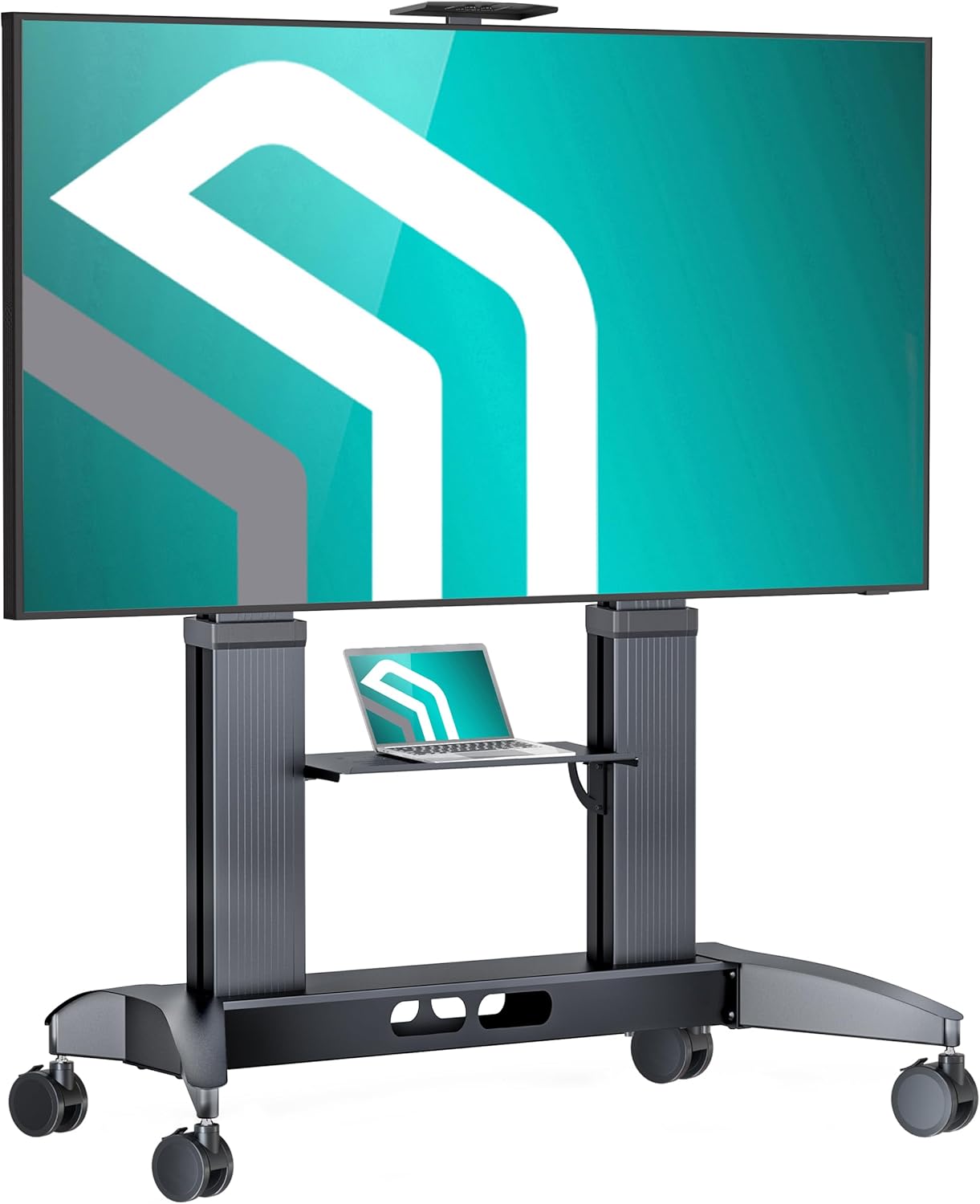 ONKRON support TV roulettes TS2821-B, écran 70–110", 130kg, étagère, VESA