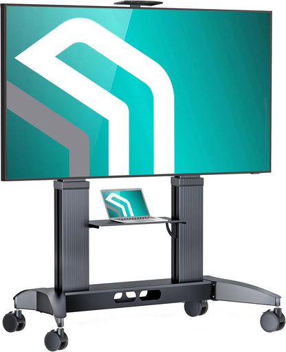 ONKRON support TV roulettes TS2821-B, écran 70–110", 130kg, étagère, VESA