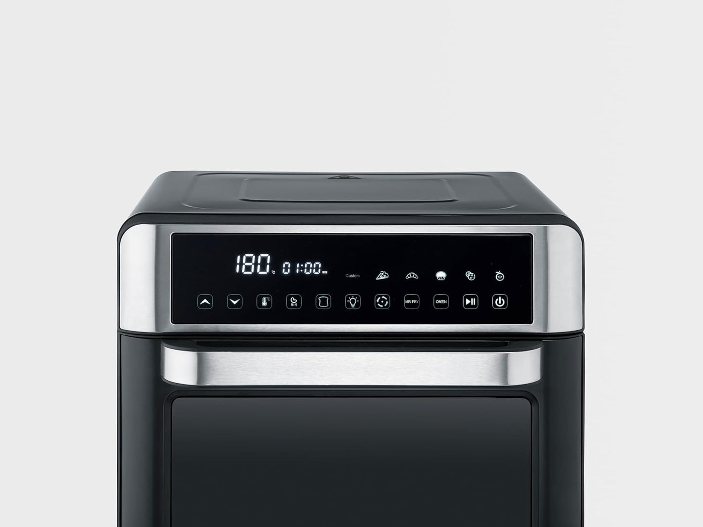 SEVERIN Mini-Four Air Chaud 12-en-1 25L Noir/Inox 2200W Écran Tactile TO9579