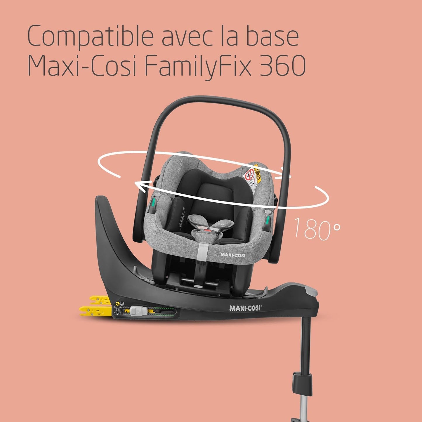 Maxi-Cosi Zelia S poussette 3-en-1 + base ISOFIX FamilyFix, 0–4 ans, gris