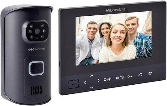 Sentinel AirVisio interphone vidéo sans fil, 200m portée, tactile, alarme