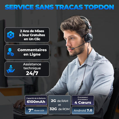 TOPDON ArtiDiag Pro valise diagnostic auto, 100 marques, 35+ services, codage ECU