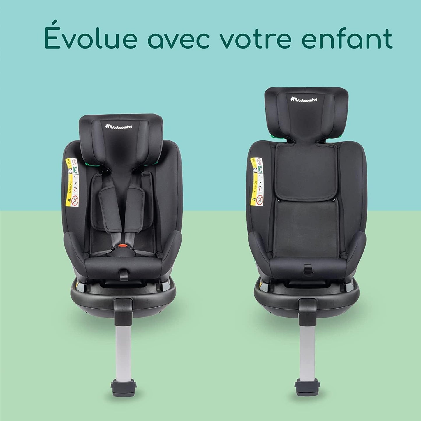Bebeconfort EvolveFix Plus i-Size siège auto ISOFIX 0–12 ans, pivotant, protection