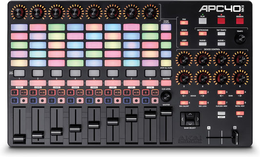 Akai APC40 MKII contrôleur MIDI USB Ableton Live, 5x8 pads, faders, logiciels