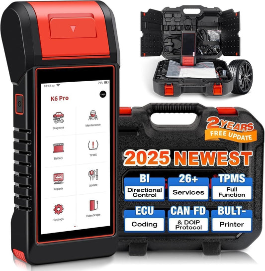 KINGBOLEN K6 Pro valise diagnostic auto, 26+ resets, imprimante, OBDII, ECU