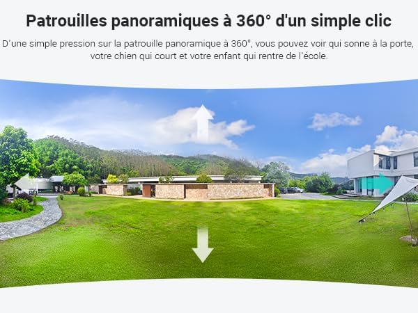 ANSQUE caméra surveillance WiFi 2K solaire, kit 4 caméras PTZ 360°, alarme couleur