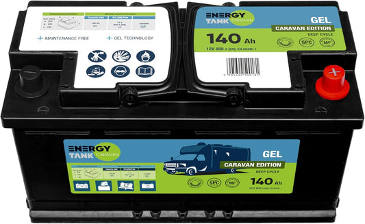 Batterie gel 12V 140Ah, camping-car, voiture, anti-chocs/vibrations