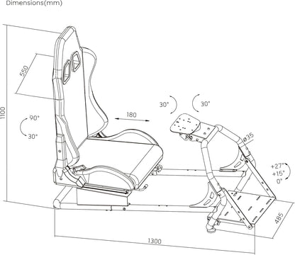 OPLITE GT3 Superfast V2 cockpit SIMRACING GT/Rally, débutant