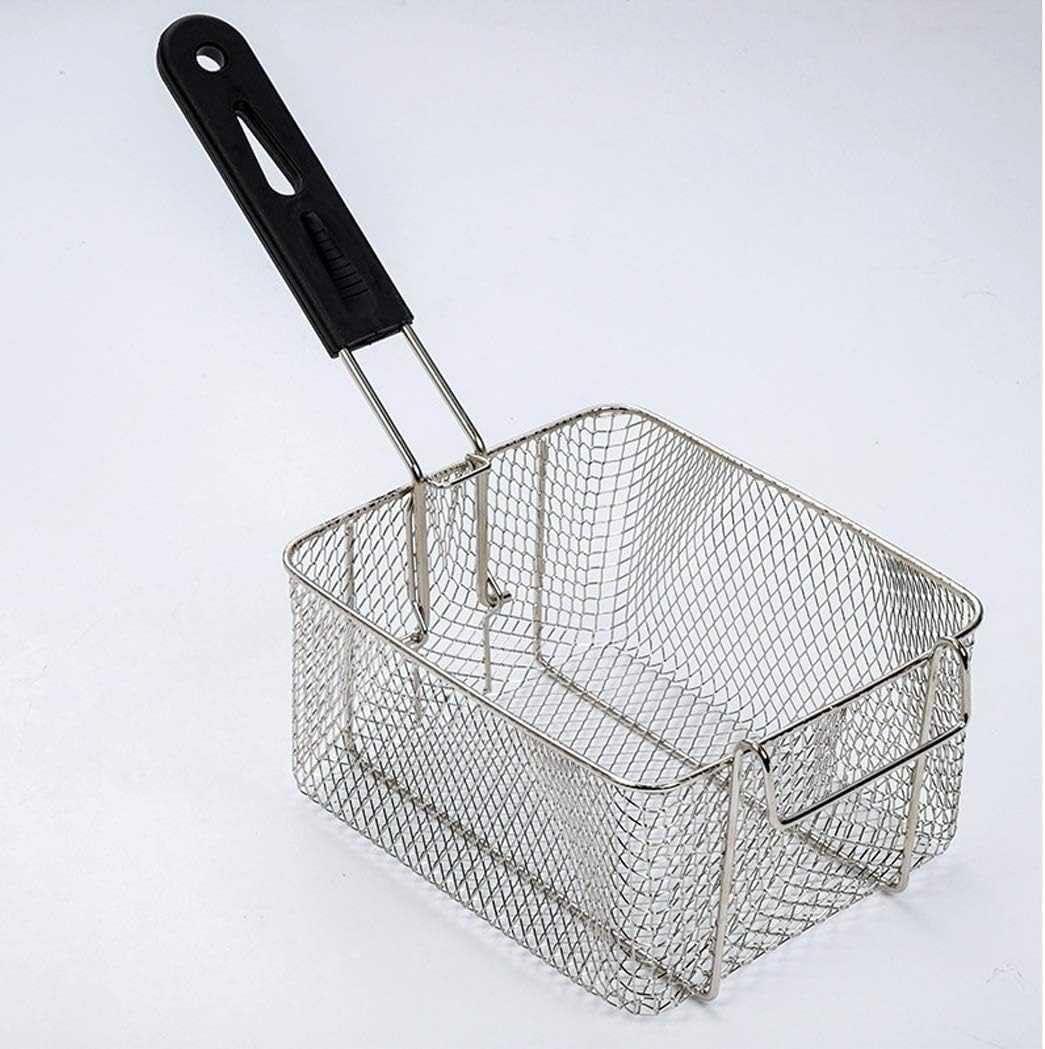 Friteuse à gaz commerciale 2x20L inox, température réglable pour maison/pro