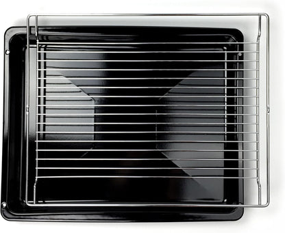 Beko cuisinière gaz FSG52000DWC, autonome, blanc, rotatif, foyer avant