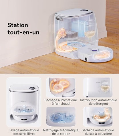 Narwal Freo X Ultra robot aspirateur laveur, 8200Pa, DirtSense&#8482;, station complète